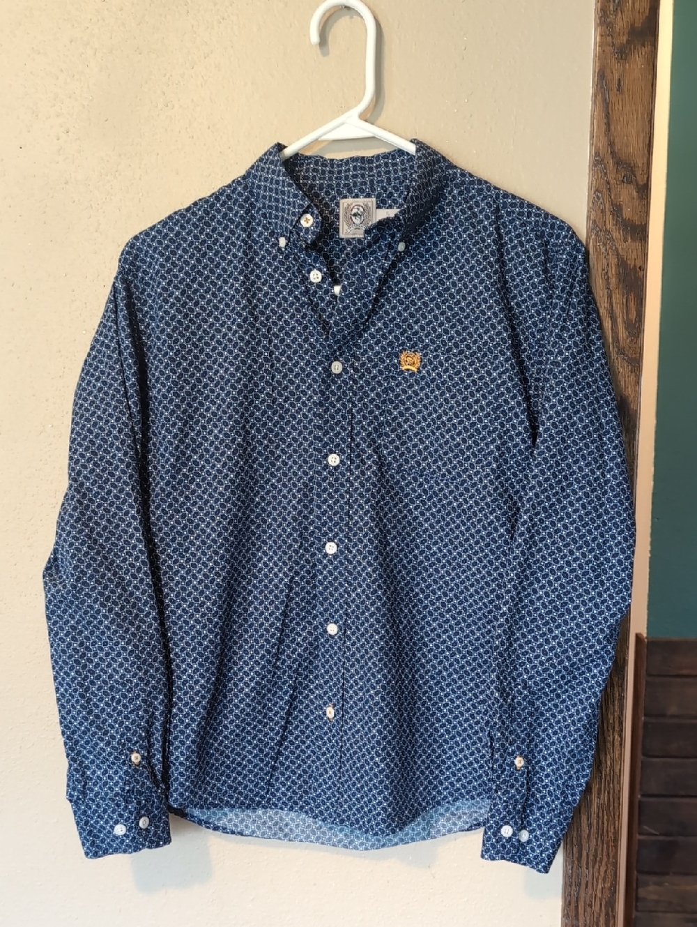 Cinch Western Navy Blue Button-Down Shirt